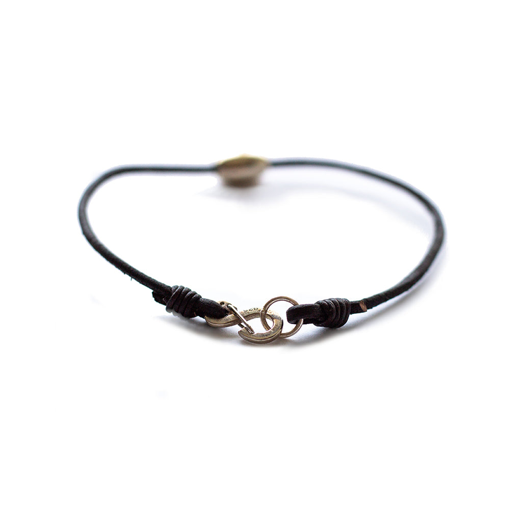 token bracelet for equanimity & healing - recycled sterling silver