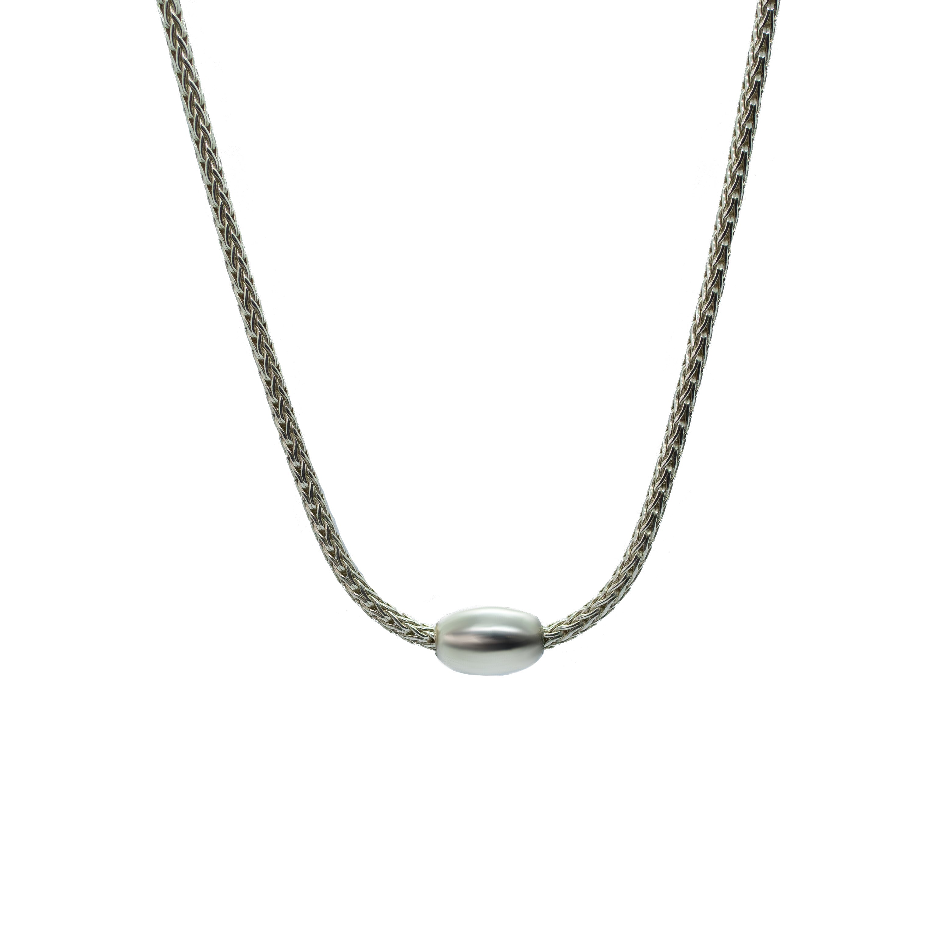 Token Necklace for Equanimity & Healing - Recycled Sterling Silver on Recycled Sterling Silver Chain