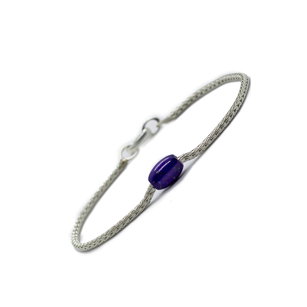 Lapis Lazuli bracelet deals in fine silver