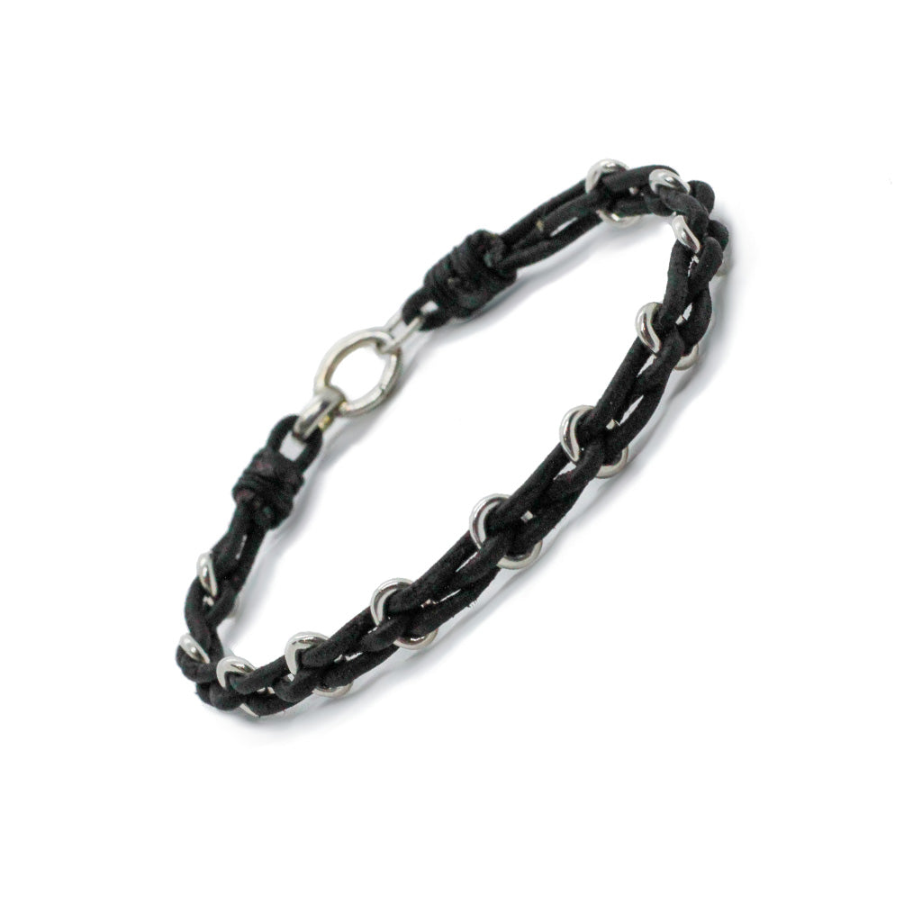 Braid Bracelet - Recycled Sterling Silver & Australian Kangaroo