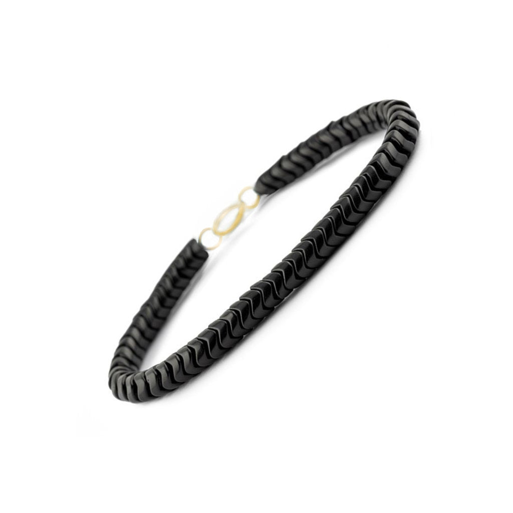 Accent Bracelet - Vintage Black Snake Vertebrae Beads