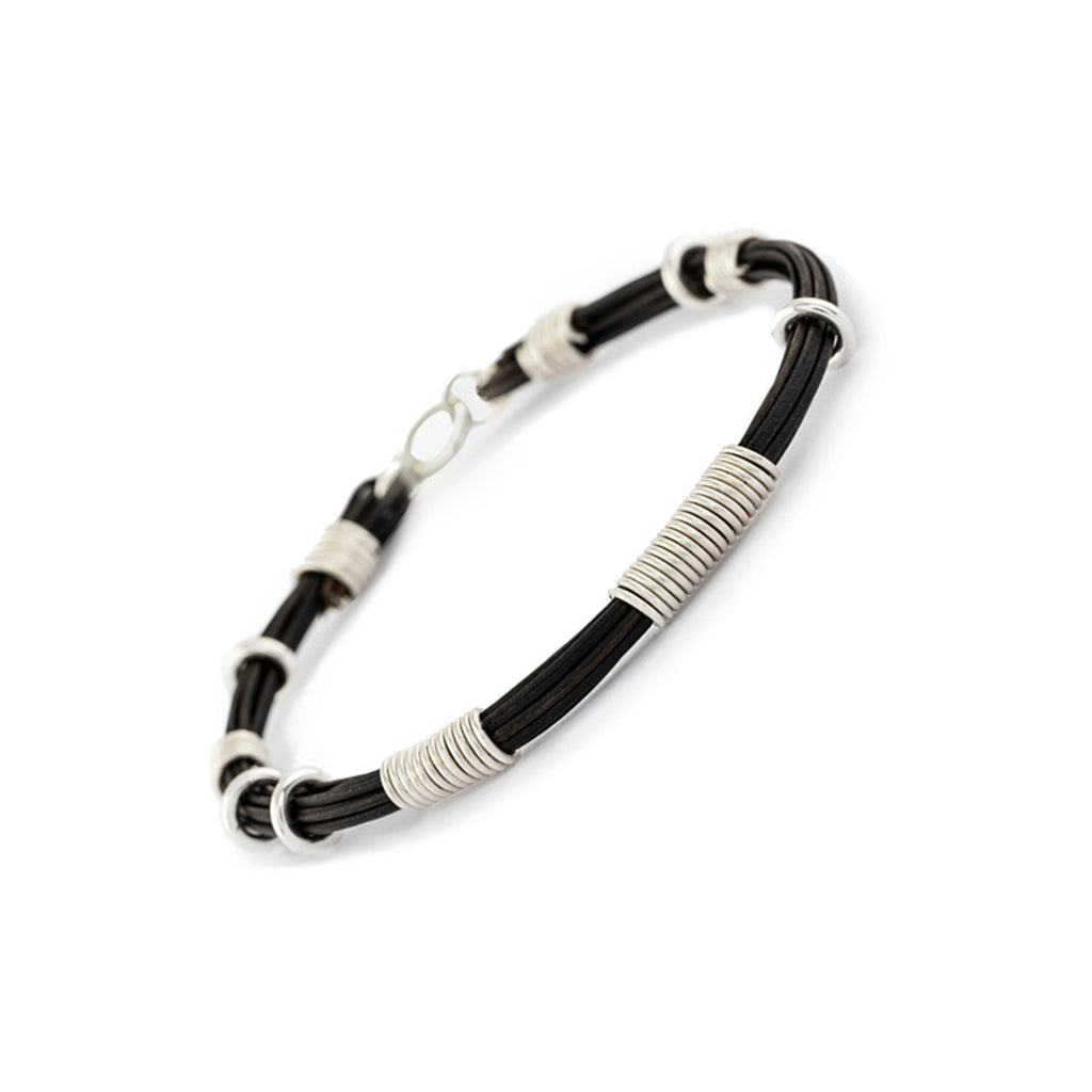 affinity bracelet - recycled sterling silver & plant fibre